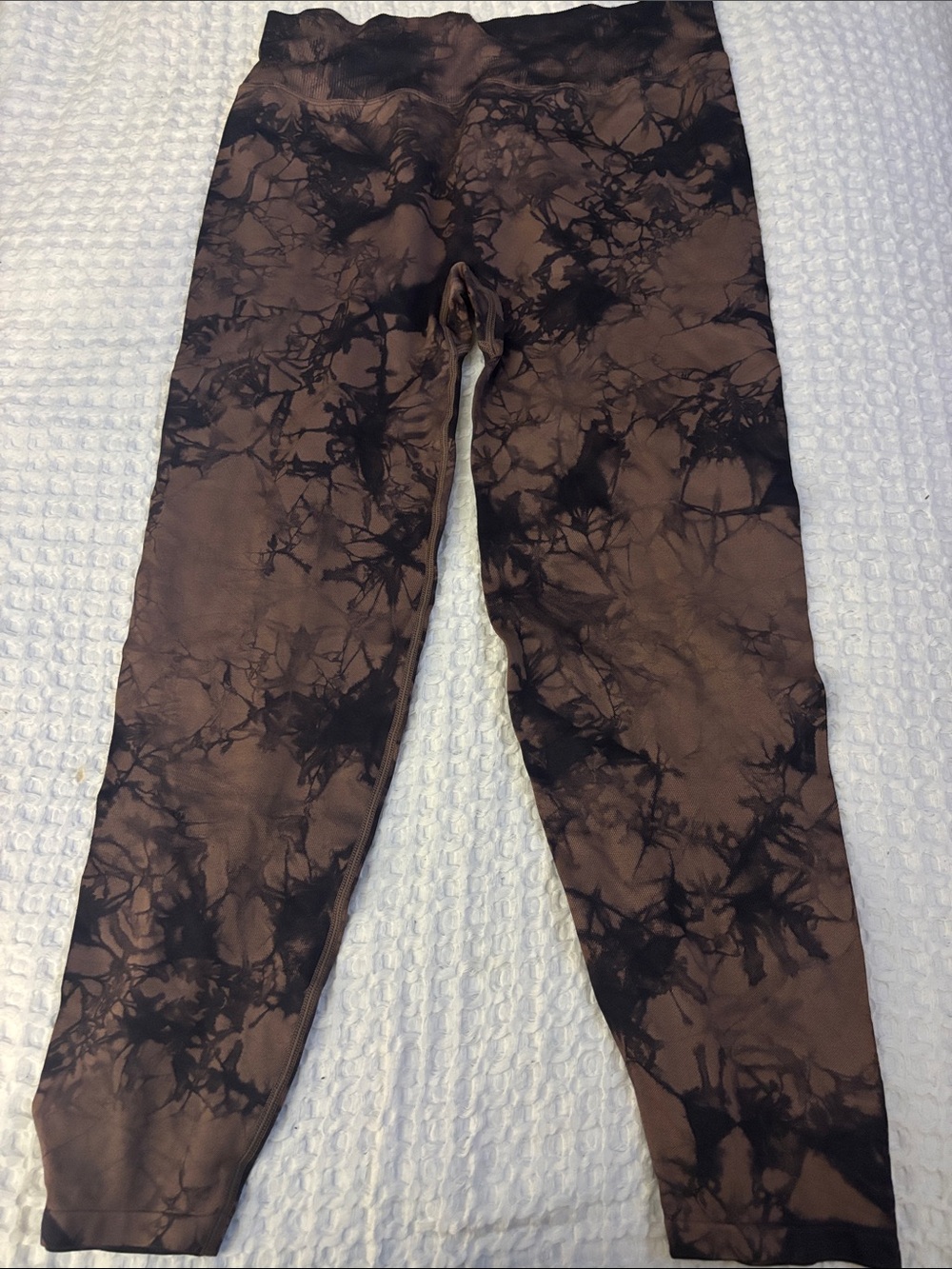 PINK Victoria's Secret Brown & Black Tie-Dye Leggings